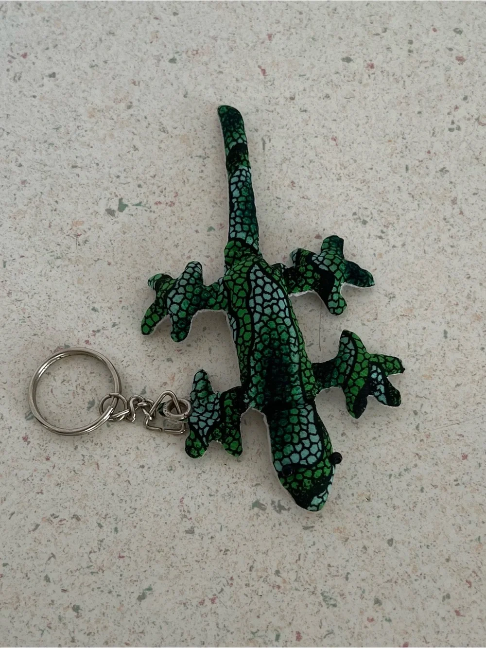 Vintage Green Lizard Keychain